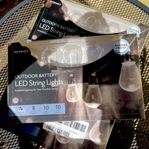 💡NIB Merkury Innovations outdoor string lights (3 packs)